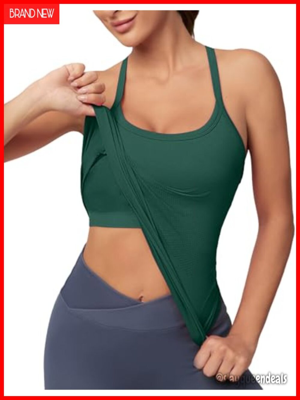 Seamless Racerback Tank Top Workout Activewear for Women